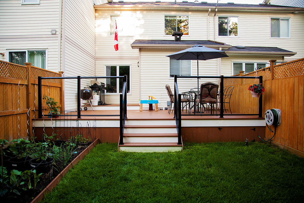Composite Deck with Railings