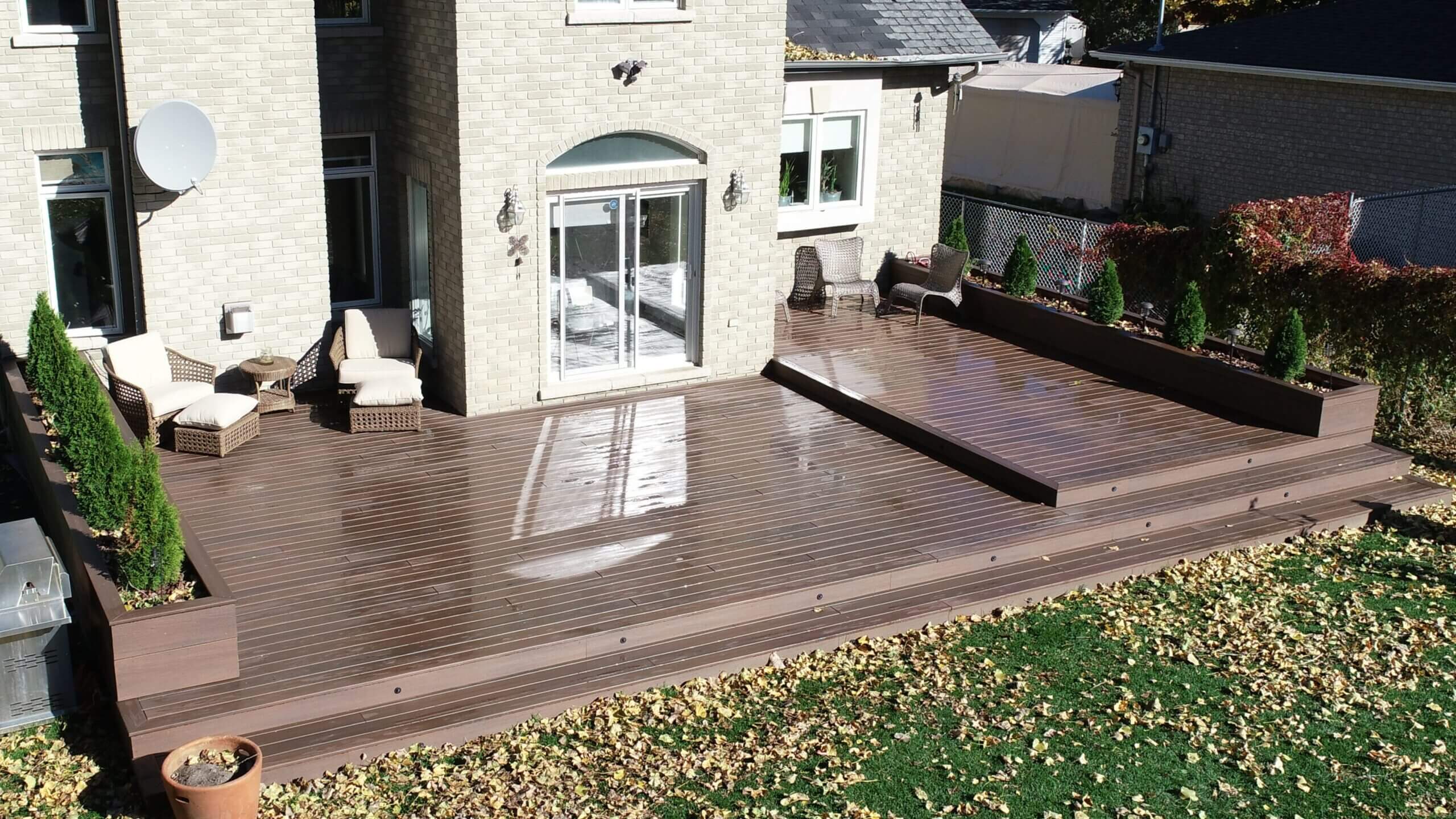 Large Two-Tier Composite Deck